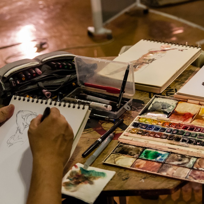 Jam de dibujo 
en el marco del Festival internacional de animación SMOF
con Ramiro Barrios y Etérea Modelo Vivo