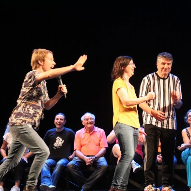 Impro teatral con Tomás Cutler y Mariana Bustinza